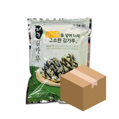 해농 참기름 조미 김가루 1kg 1박스 (4개)