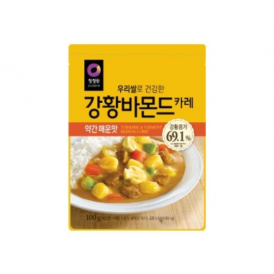 청정원 우리쌀 강황 바몬드 약간매운맛 100g
